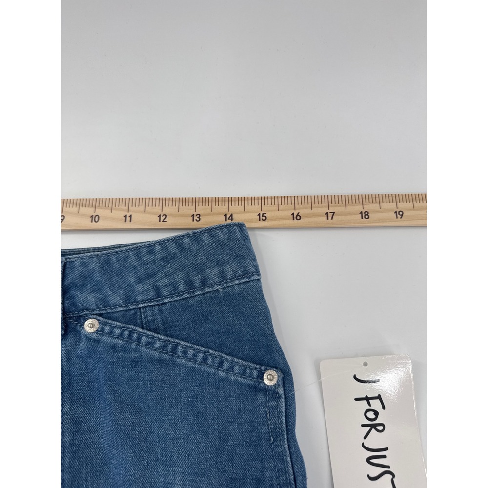 J For Justify Womens Blue Denim Cargo Mini Skirt Medium Wash Size S Utility Y2K - Picture 6 of 8